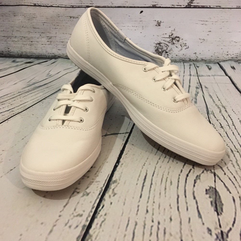 NEW Keds Champion White Lea Sneakers